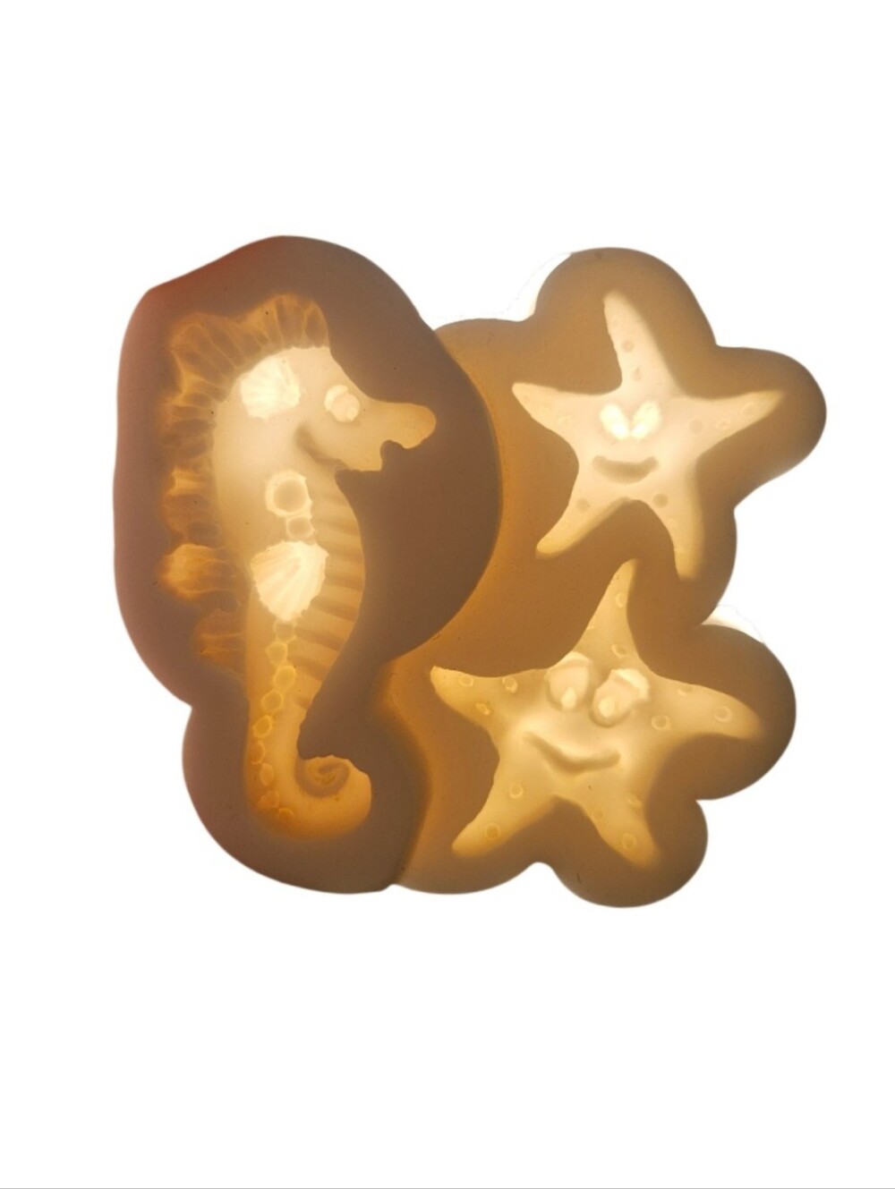 Sea Life Silicone Mold - Seahorse & Starfish